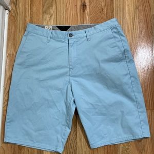 Blue khaki shorts